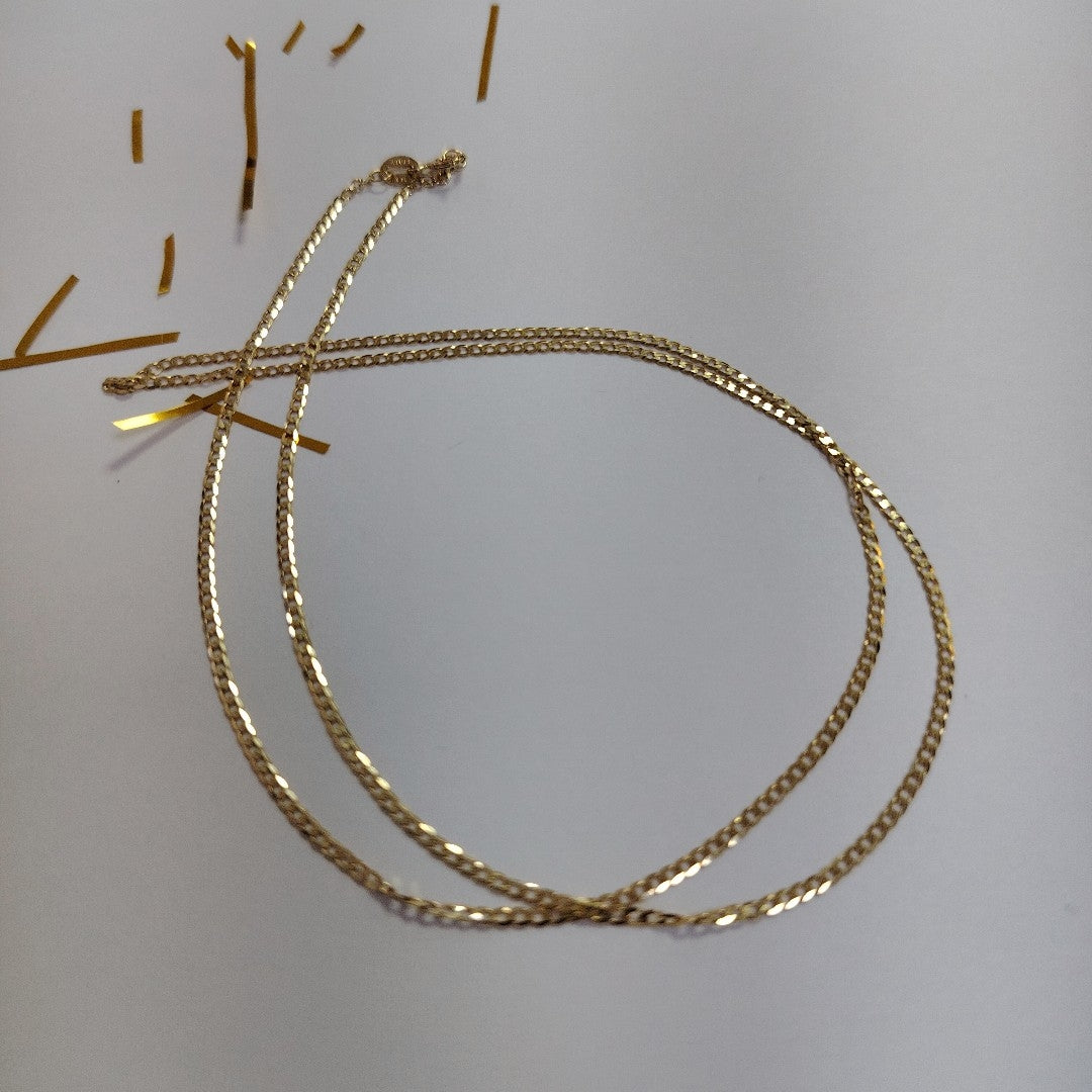 CADENAS BARBADA AMARILLA ORO 14K 2.1 (NUEVO)