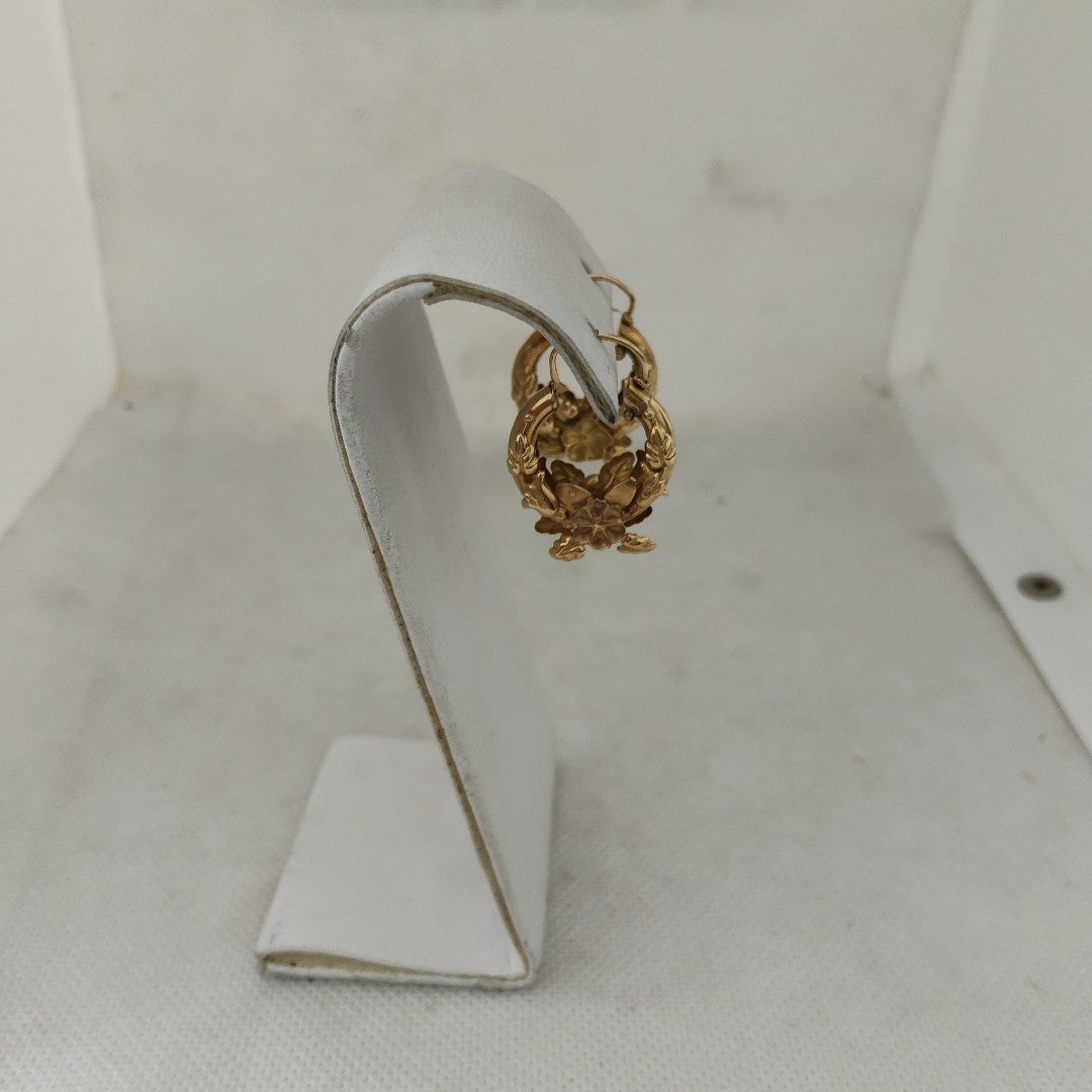 ARRACADAS PAR ORO 14 K 5,40 GRMS (SEMINUEVO)