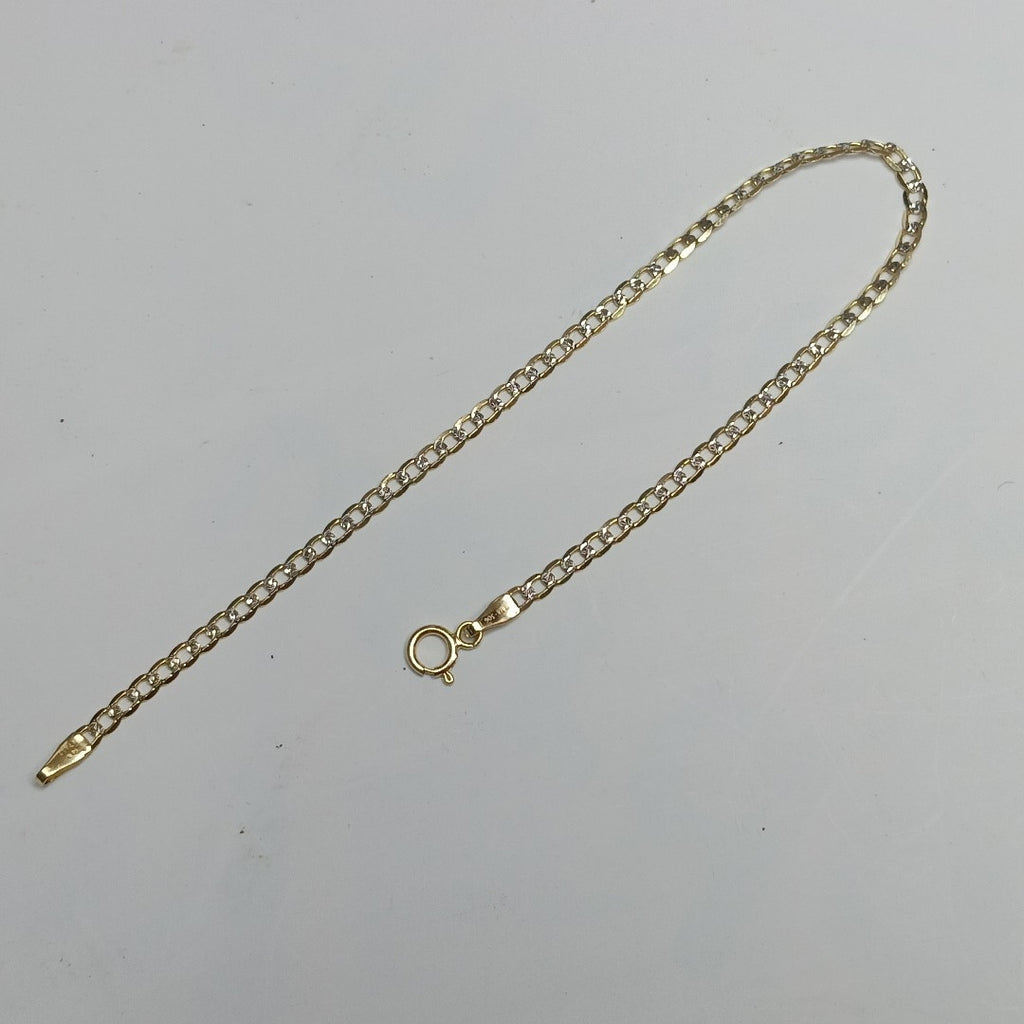 PULSERAS DAMA BARBADA DIAMANTADA ORO 14K 1.5 (NUEVO)