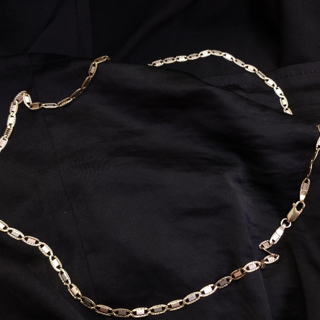 CADENA ORO COMBINADO 10 K 7,30 GRMS (SEMINUEVO)