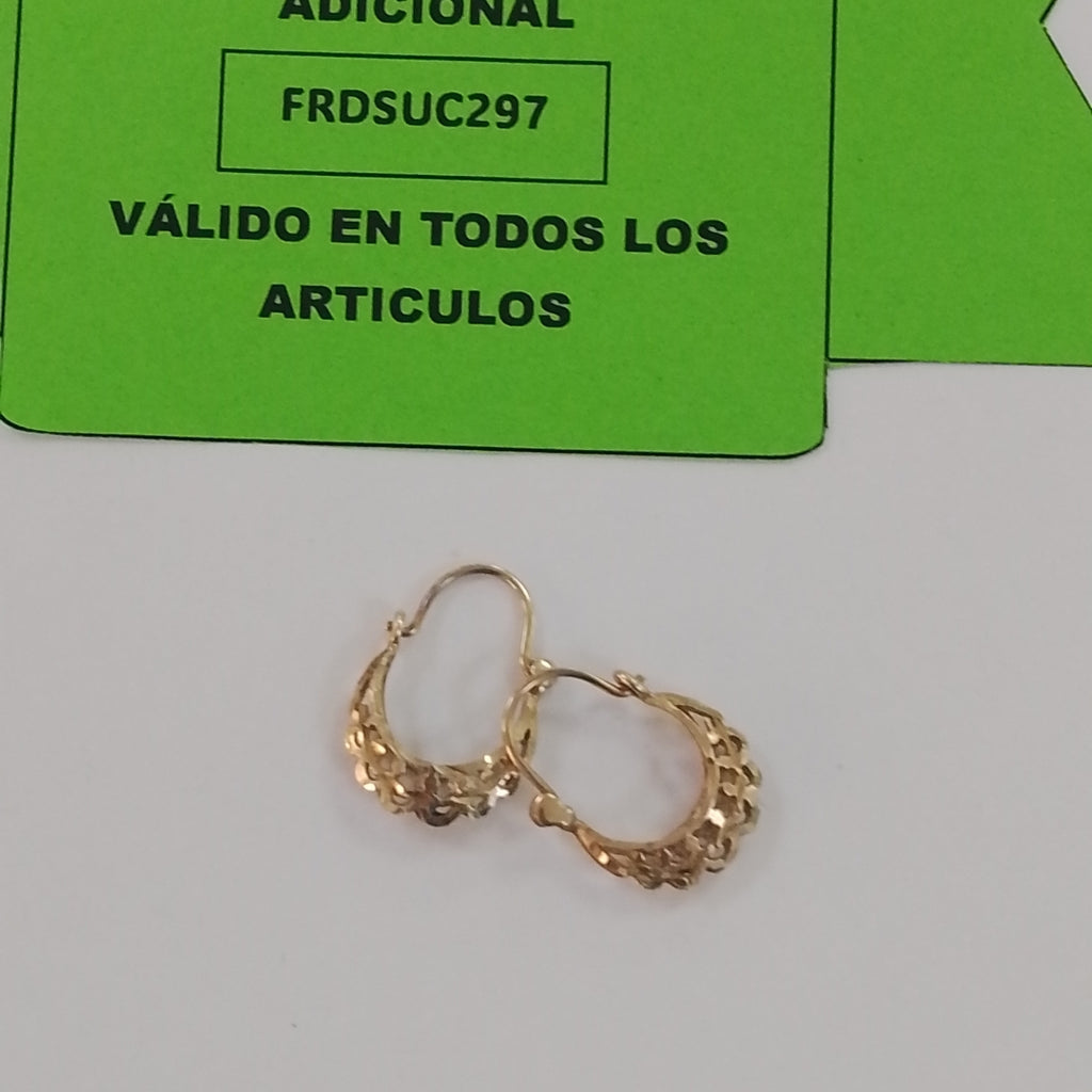 ARRACADAS PAR ORO 10 K 1,50 GRMS (SEMINUEVO)