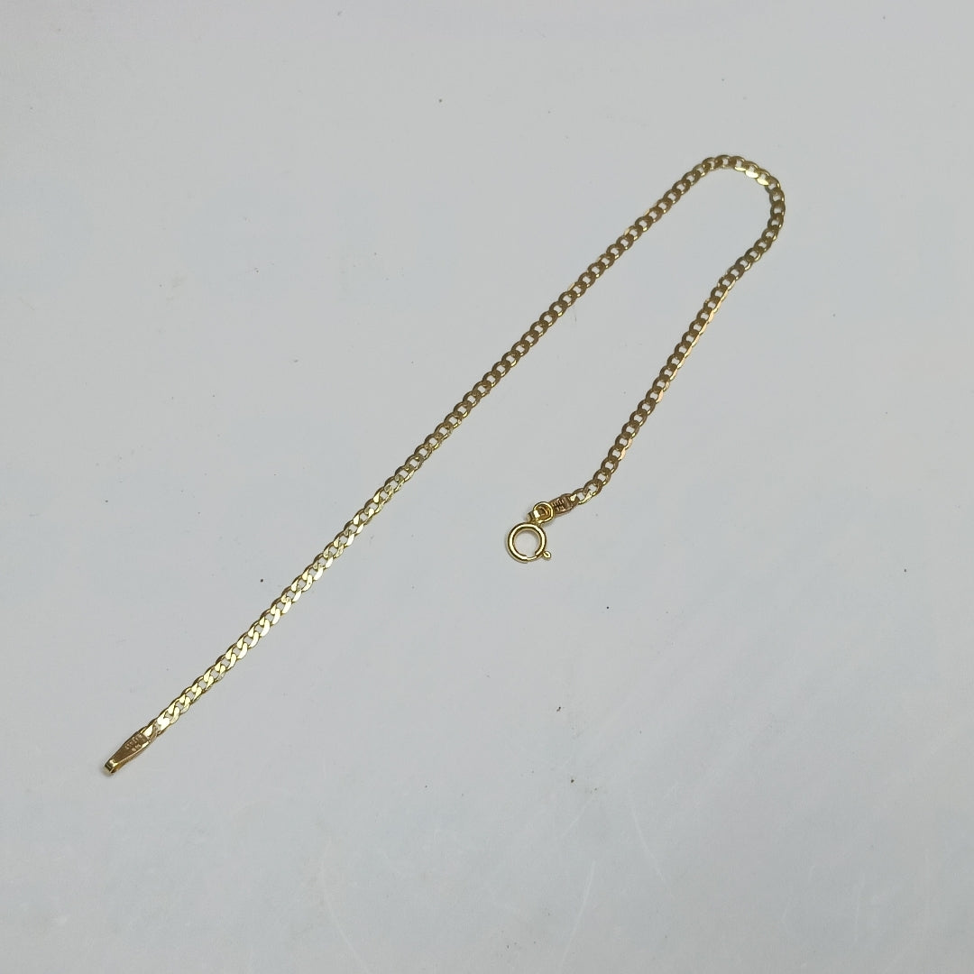 PULSERAS DAMA BARBADA AMARILLA ORO 14K 1.2 (NUEVO)