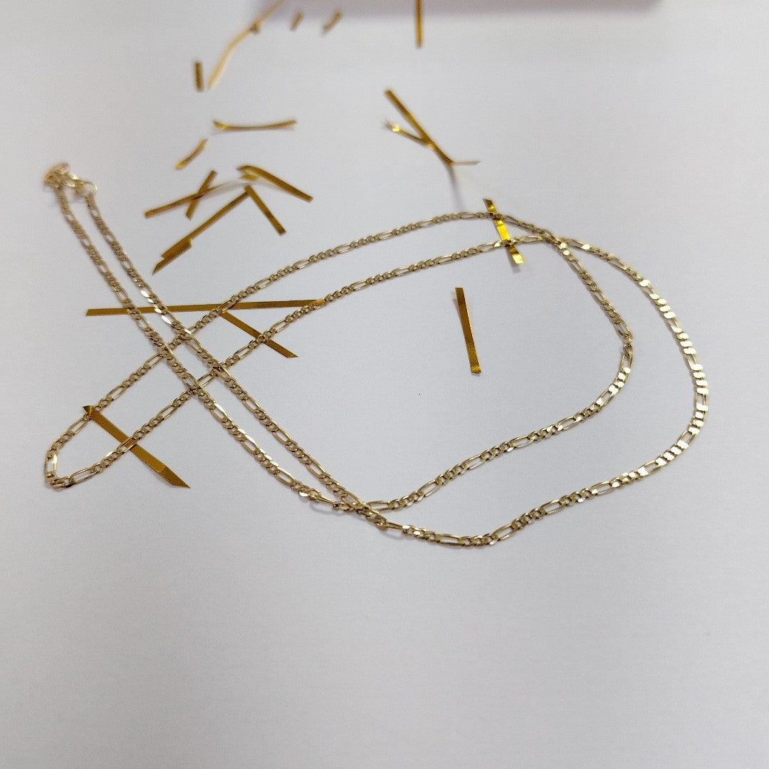 CADENAS CARTIER 3 1 AMARILLA ORO 14K 2.1 (NUEVO)