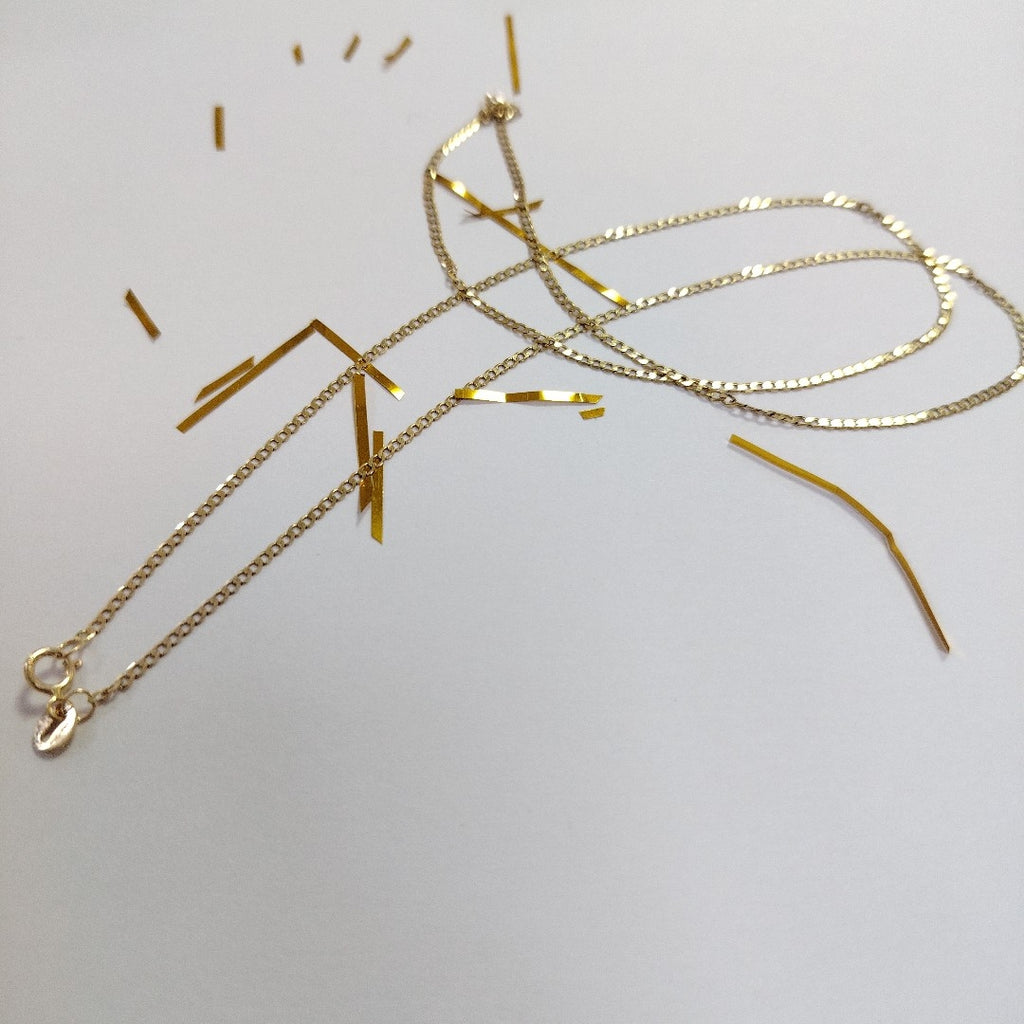 CADENAS BARBADA AMARILLA ORO 14K 2 (NUEVO)
