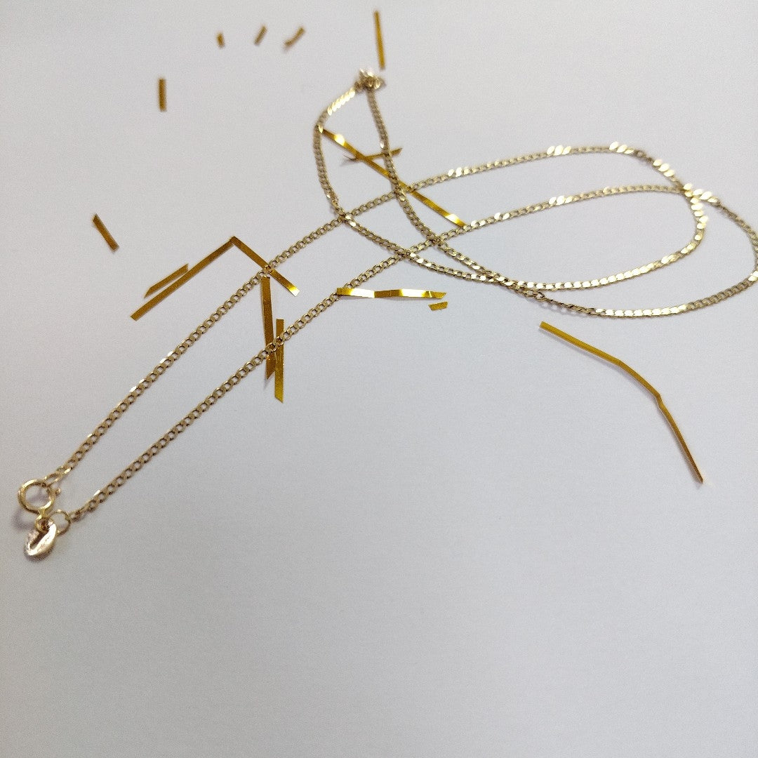 CADENAS BARBADA AMARILLA ORO 14K 2 (NUEVO)
