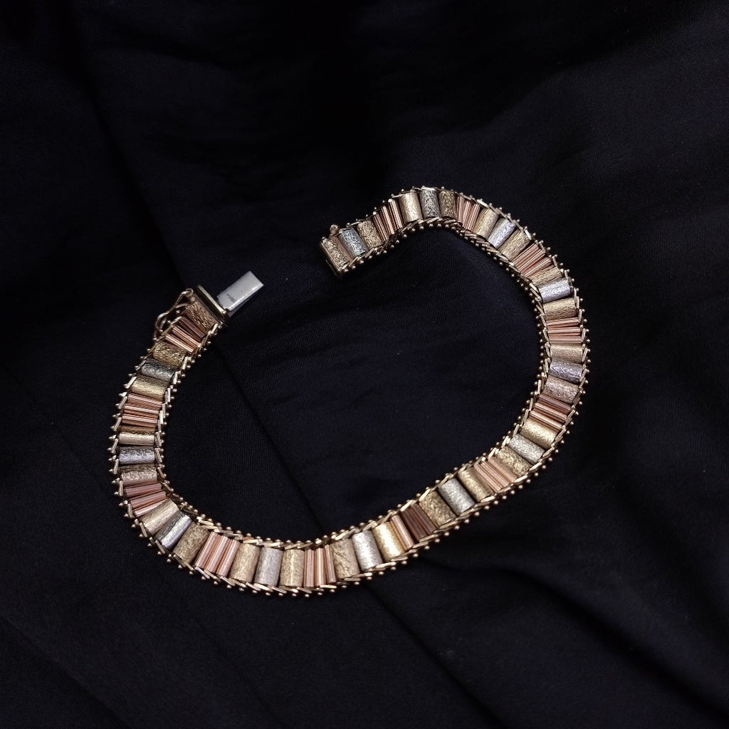 PULSERA ORO COMBINADO 14 K 14.5 GRMS (SEMINUEVO)