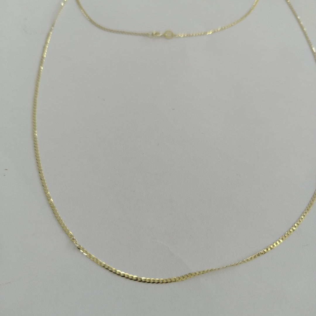 CADENAS BARBADA AMARILLA ORO 14K 2.2 (NUEVO)