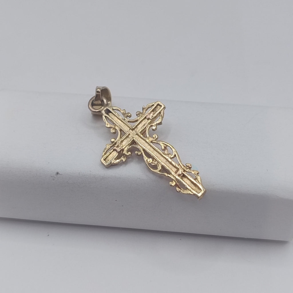 CRUCIFIJO ORO 10 K 1.5 GRMS (SEMINUEVO)