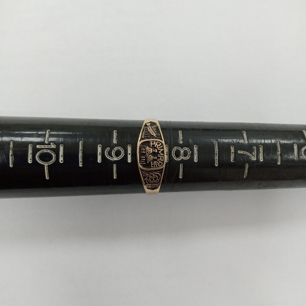 ANILLO DE GRADUACIÓN ORO 10 K 0,90 GRMS (SEMINUEVO)