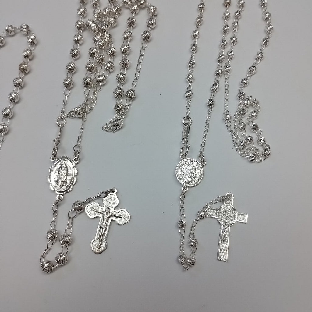 PULSERA, ROSARIO PLATA 21.6 GRMS (SEMINUEVO)