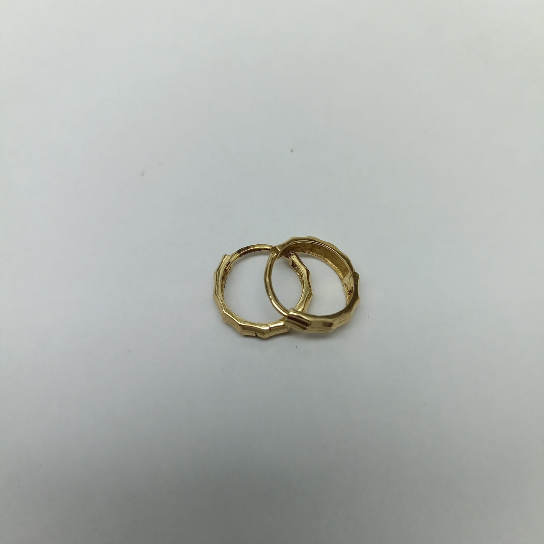 ARRACADAS PAR ORO 14 K 1.5 GRMS (SEMINUEVO)