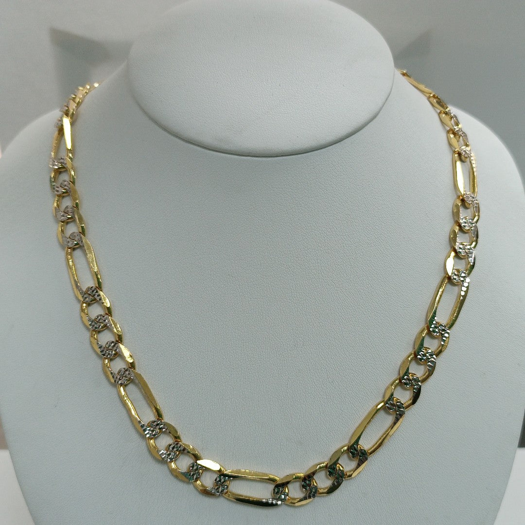 CADENA 3X1 DIAMANTADA 14K 55 CM 76.9 GR (NUEVO)