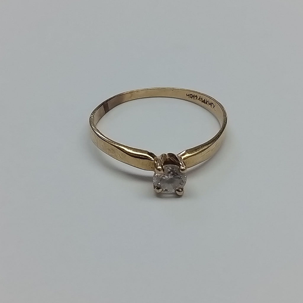 SOLITARIO ORO 14 K 1.7 GRMS (SEMINUEVO)