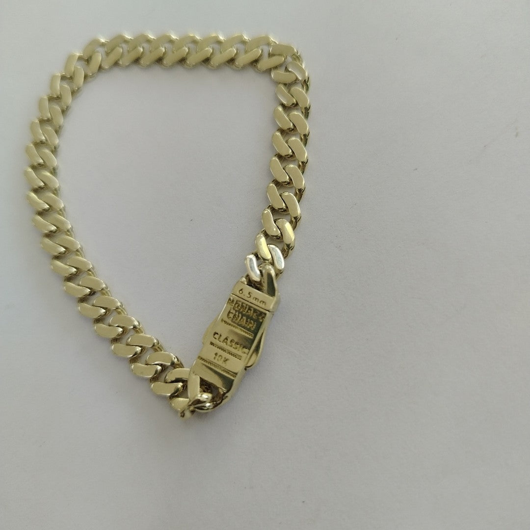 PULSERA MONACO ORO 10K 6.4 (NUEVO)