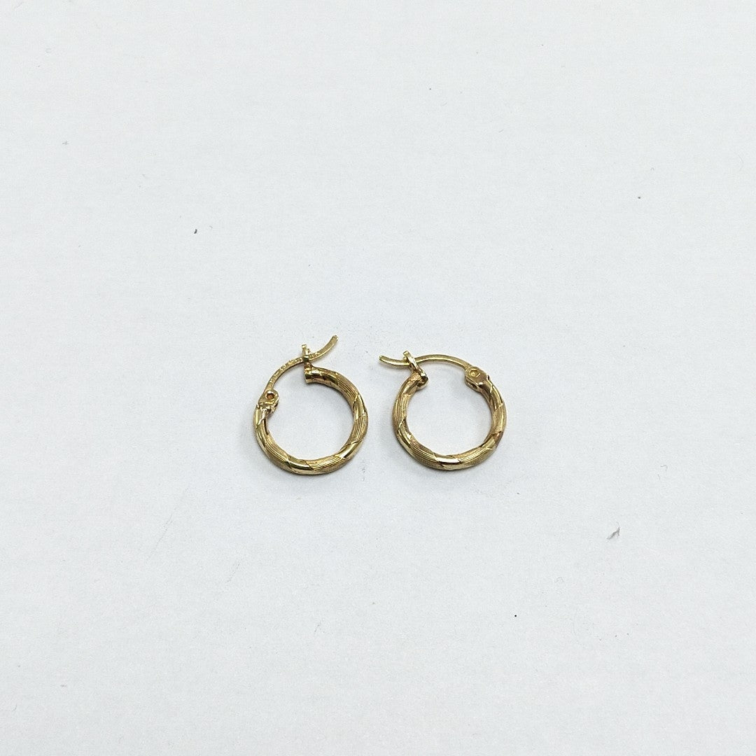 ARRACADAS PAR ORO 14 K 1.6 GRMS (SEMINUEVO)
