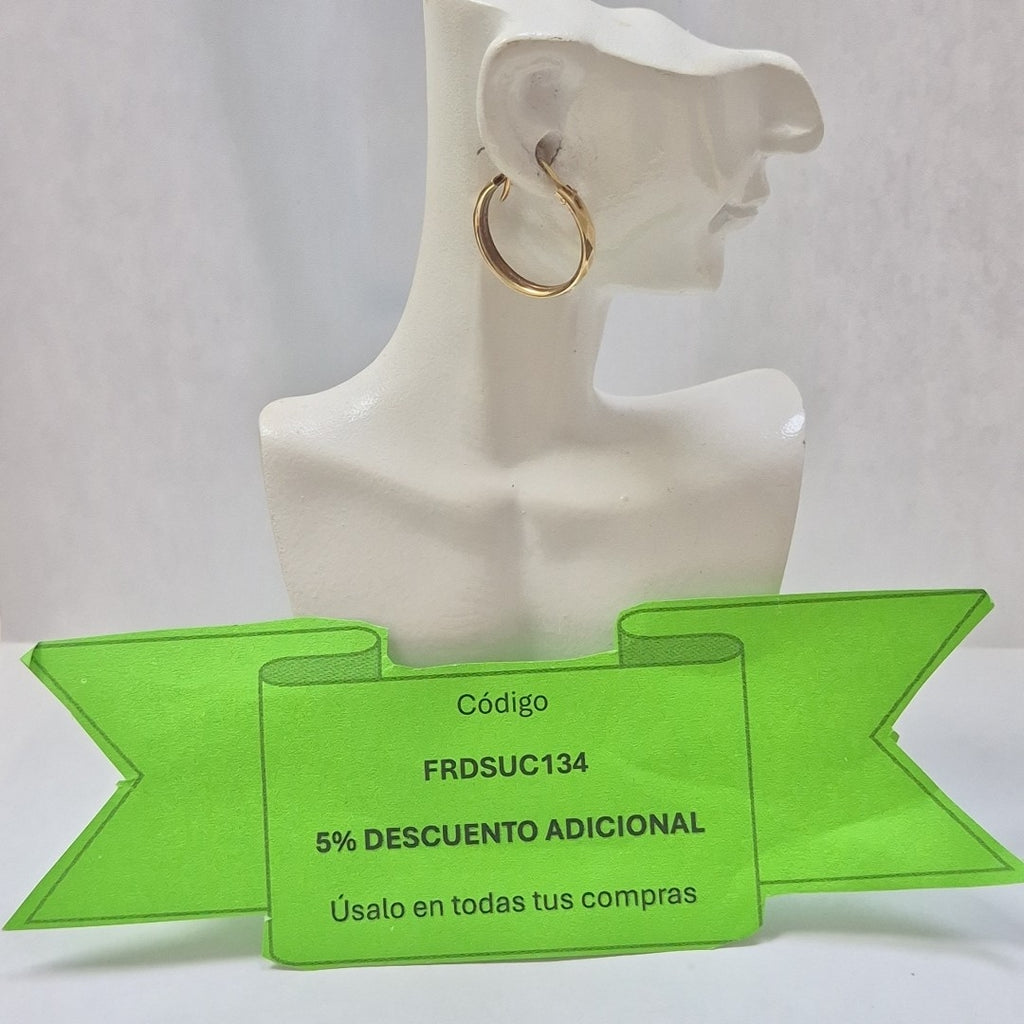 ARRACADAS PAR ORO 10 K 1,70 GRMS (SEMINUEVO)