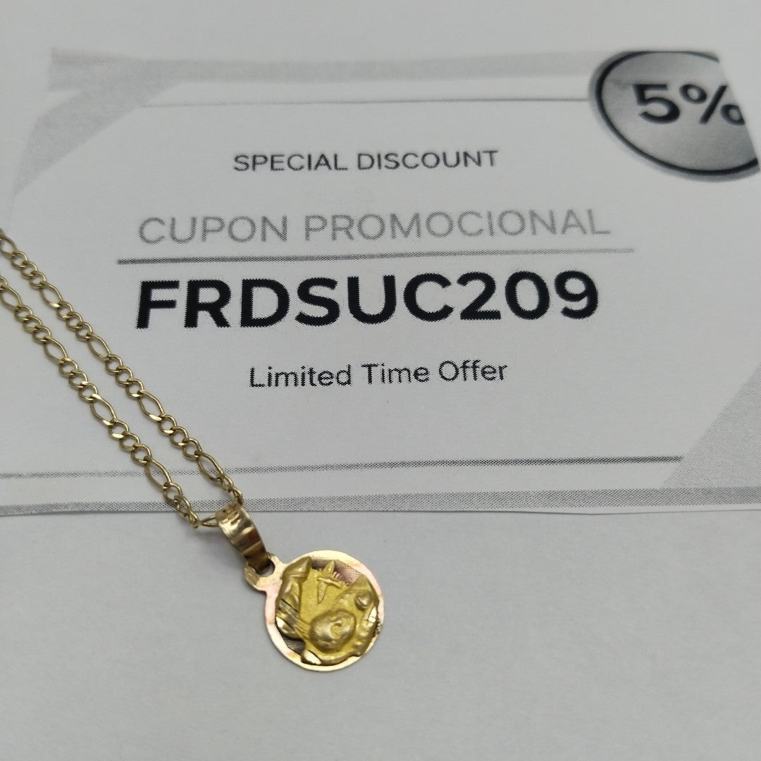 CADENA,DIJE ORO 10 K 2,90 GRMS (SEMINUEVO)