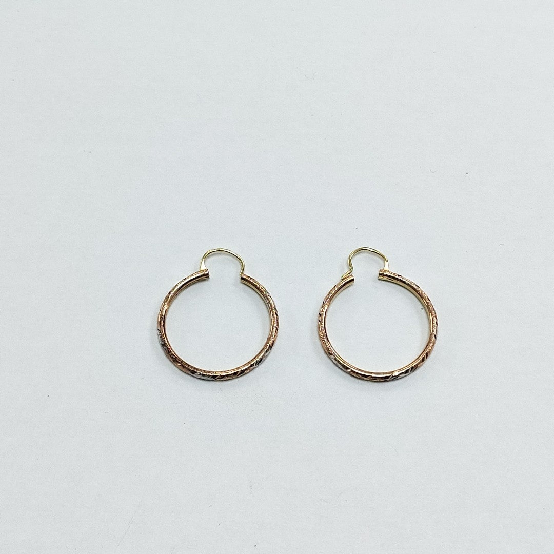 ARRACADAS PAR ORO 14 K 1.9 GRMS (SEMINUEVO)