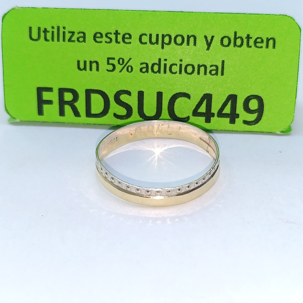 ARGOLLA ORO 14 K 1.3 GRMS (SEMINUEVO)