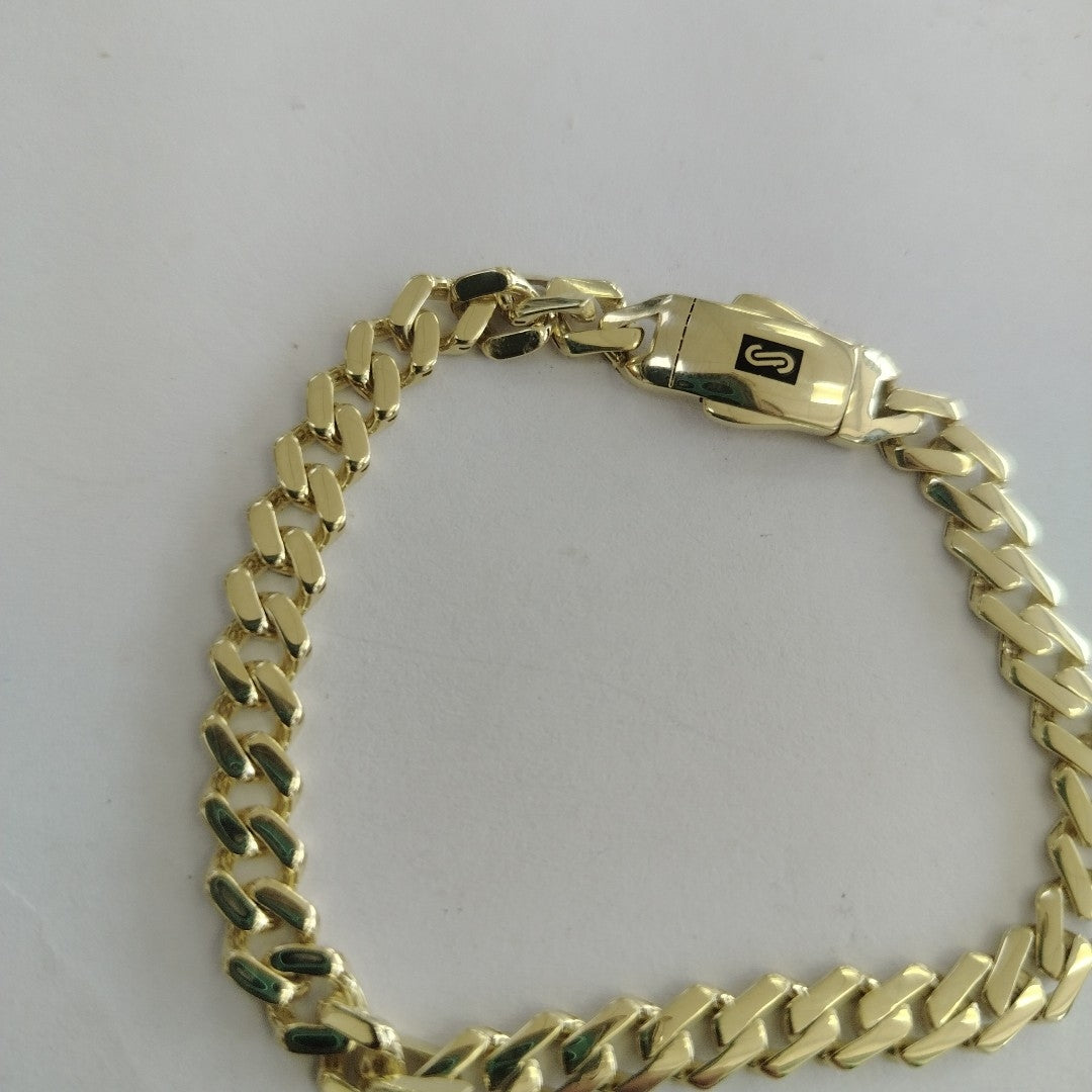 PULSERA MONACO ORO 14K 7 (NUEVO)