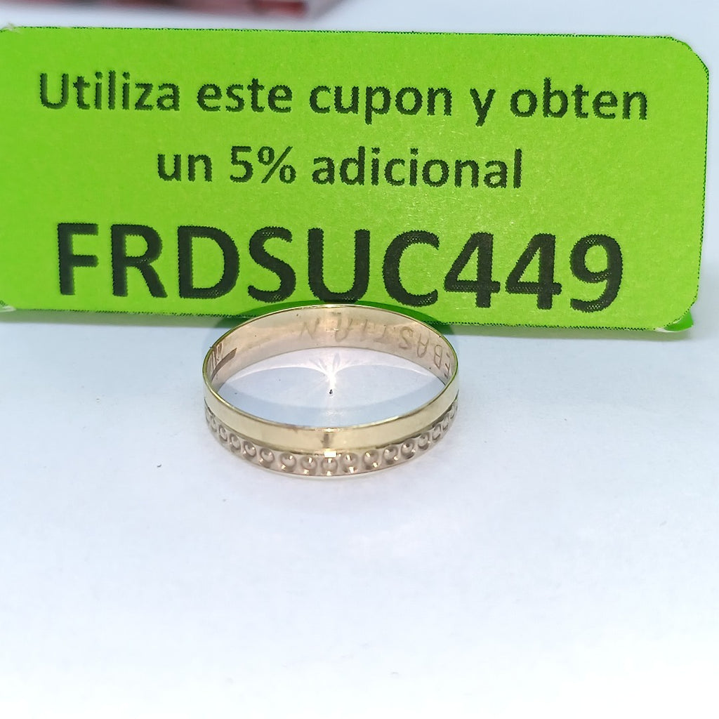 ARGOLLA ORO 14 K 0.9 GRMS (SEMINUEVO)