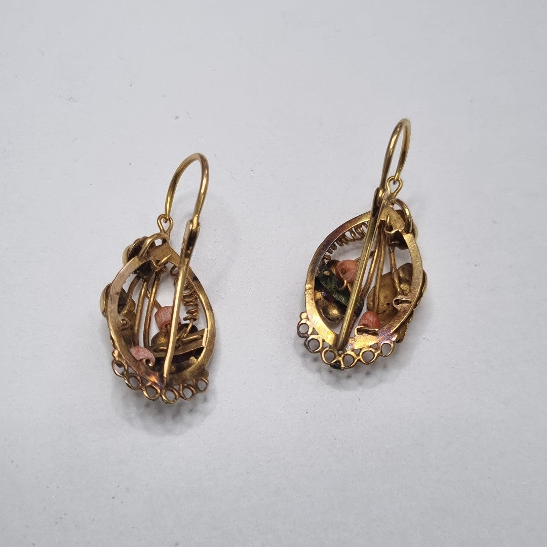ARETES PAR ORO 14 K 4,40 GRMS (SEMINUEVO)