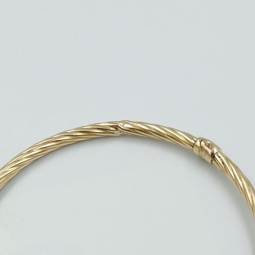 PULSERA RIGIDA ORO 14 K 4.9 GRMS (SEMINUEVO)
