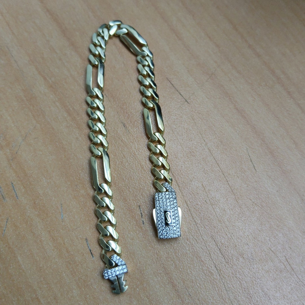 PULSERA MONACO ORO 10K 6.5 (NUEVO)