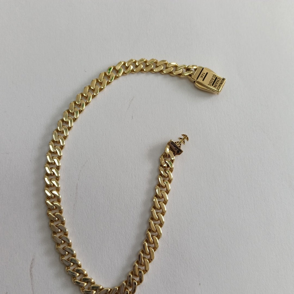 PULSERA MONACO ORO 14K 5.3 (NUEVO)