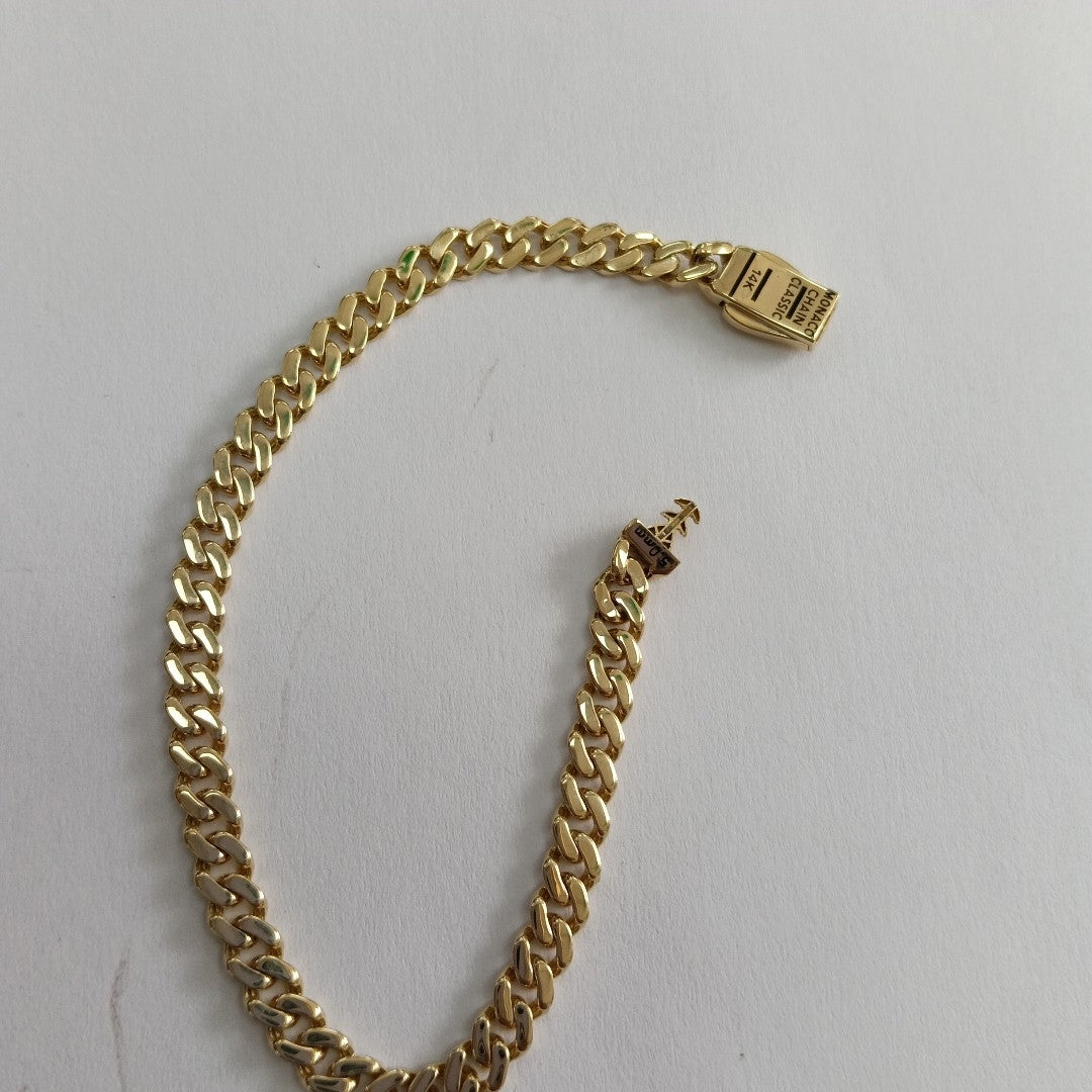 PULSERA MONACO ORO 14K 5.3 (NUEVO)