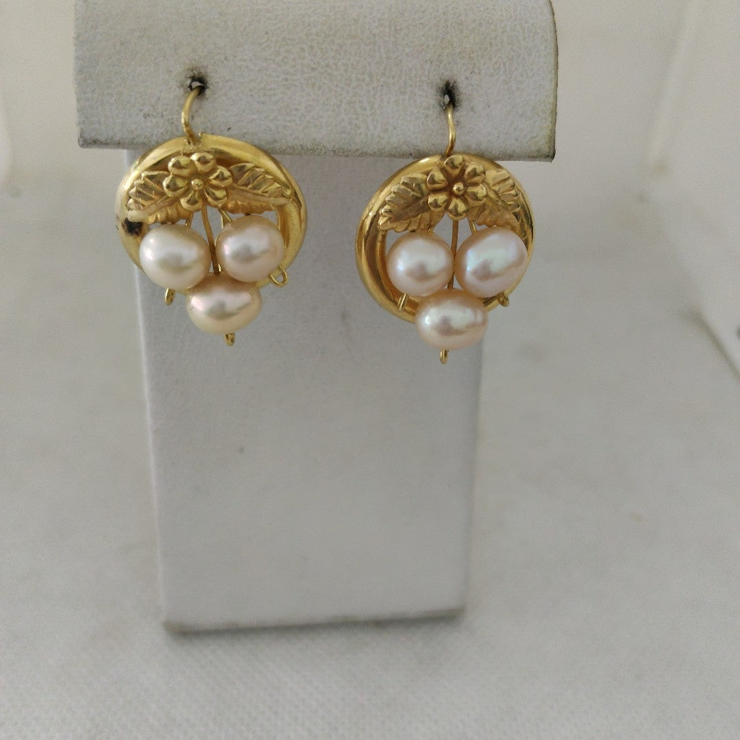 ARETES PAR ORO 14 K 7,60 GRMS (SEMINUEVO)
