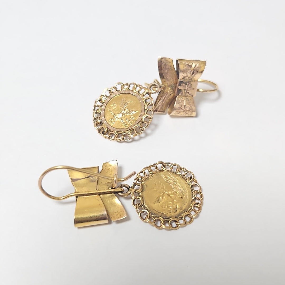 ARETES PAR ORO 8 K 4,80 GRMS (SEMINUEVO)