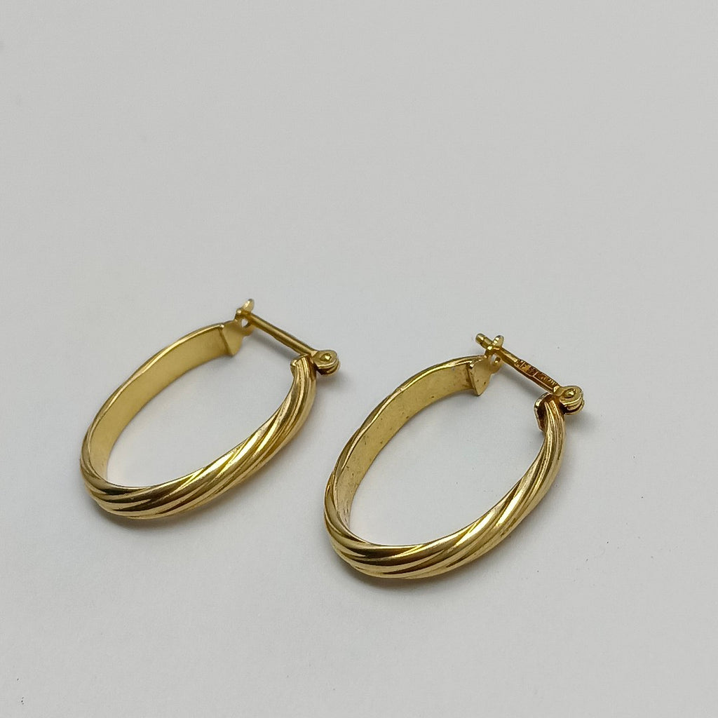 ARETES PAR ORO 14 K 1.3 GRMS (SEMINUEVO)