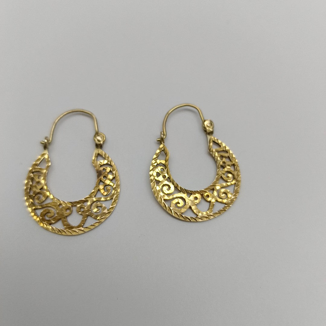 ARETES PAR ORO 8 K 3.3 GRMS (SEMINUEVO)