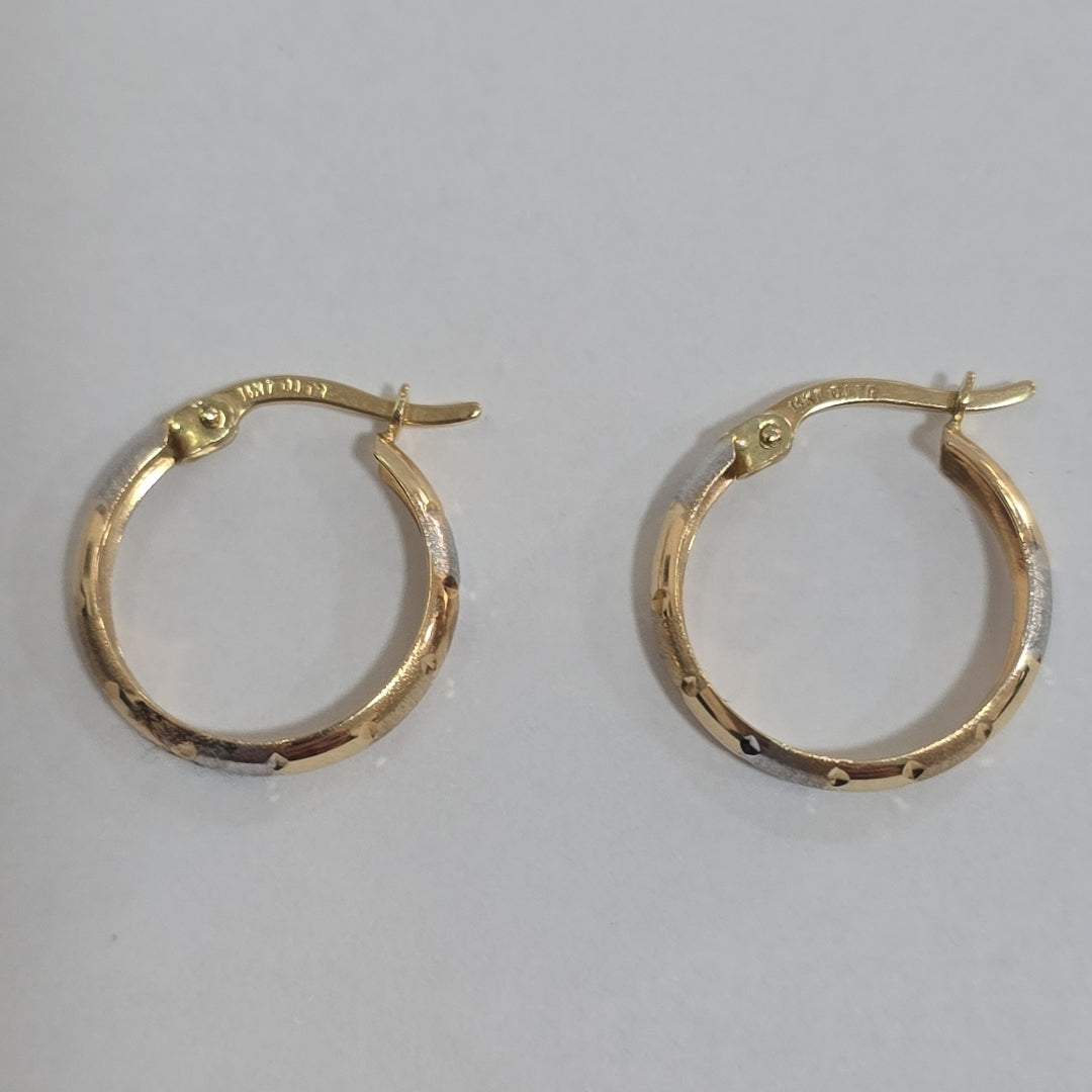 ARRACADAS PAR ORO 14 K 1,40 GRMS (SEMINUEVO)