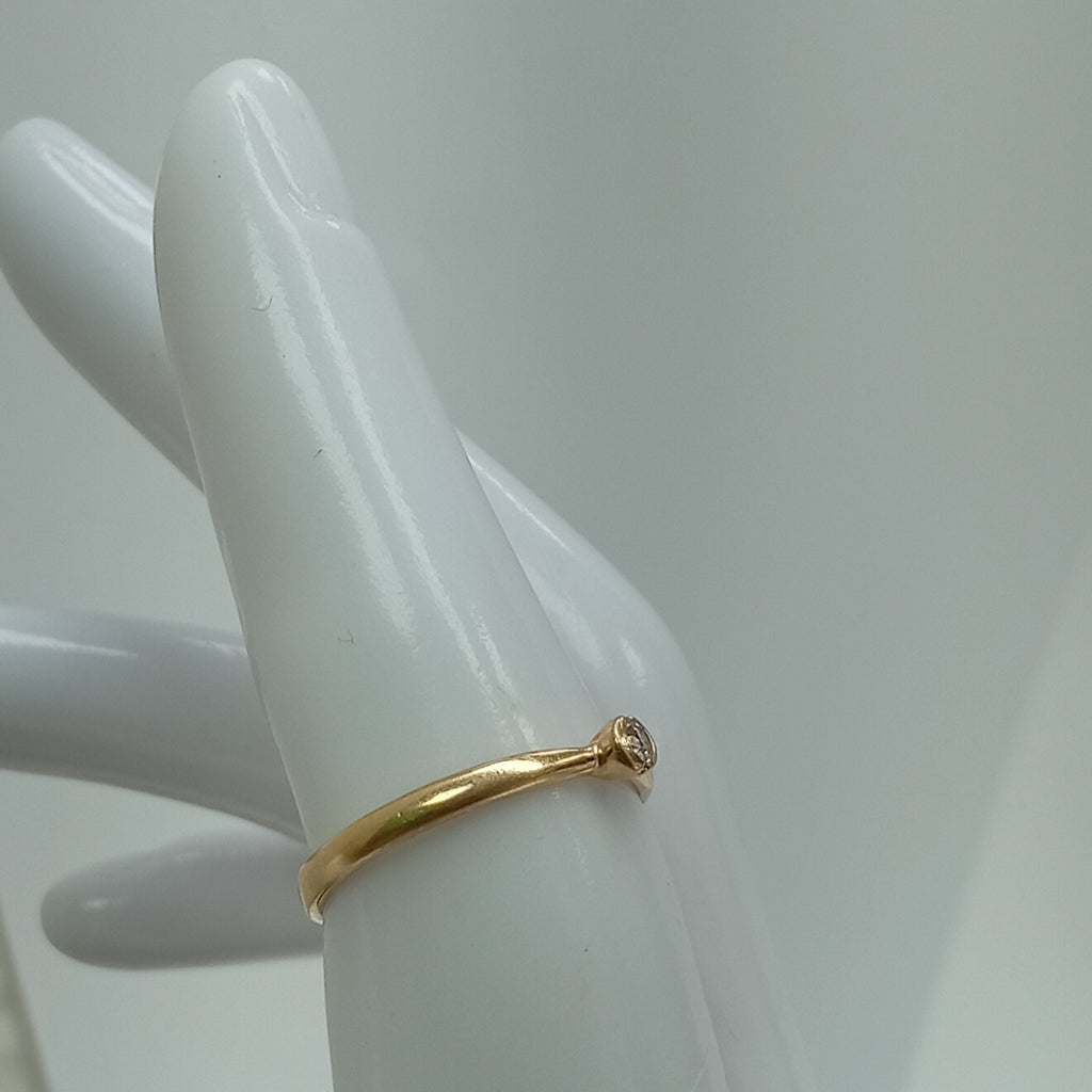 SOLITARIO ORO 14 K 1.9 GRMS (SEMINUEVO)