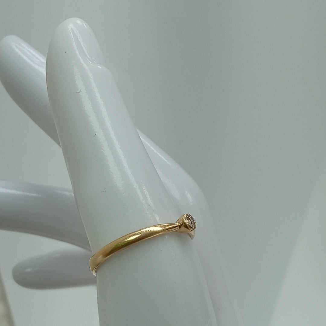 SOLITARIO ORO 14 K 1.9 GRMS (SEMINUEVO)