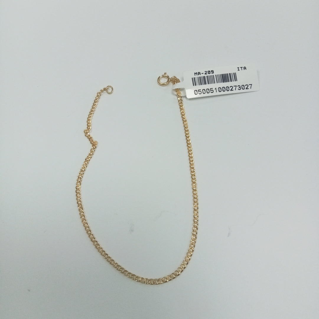 PULSERAS DAMA BARBADA AMARILLA ORO 14K 0.6 (NUEVO)