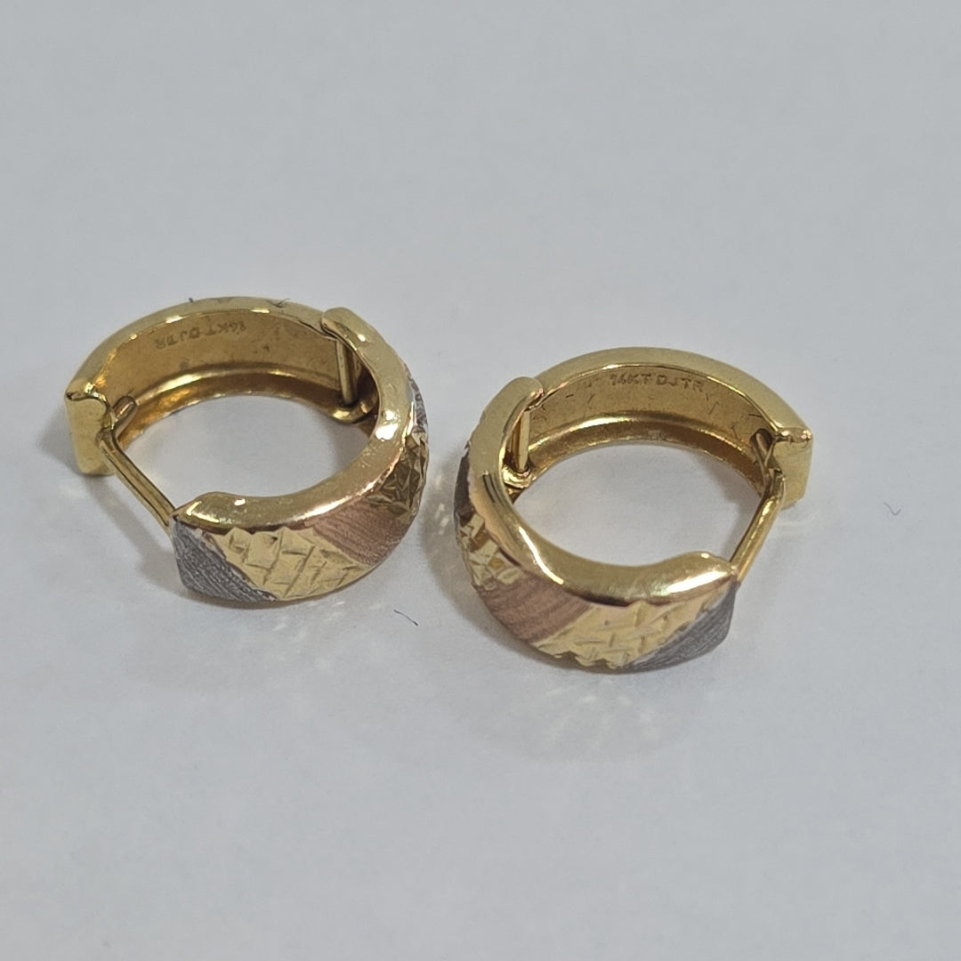 ARRACADAS PAR ORO 14 K 1,20 GRMS (SEMINUEVO)