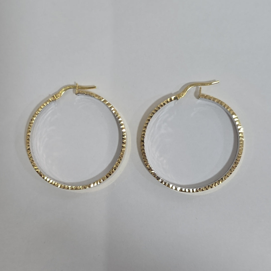 ARRACADAS PAR ORO,ORO BLANCO 14 K 3,30 GRMS (SEMINUEVO)