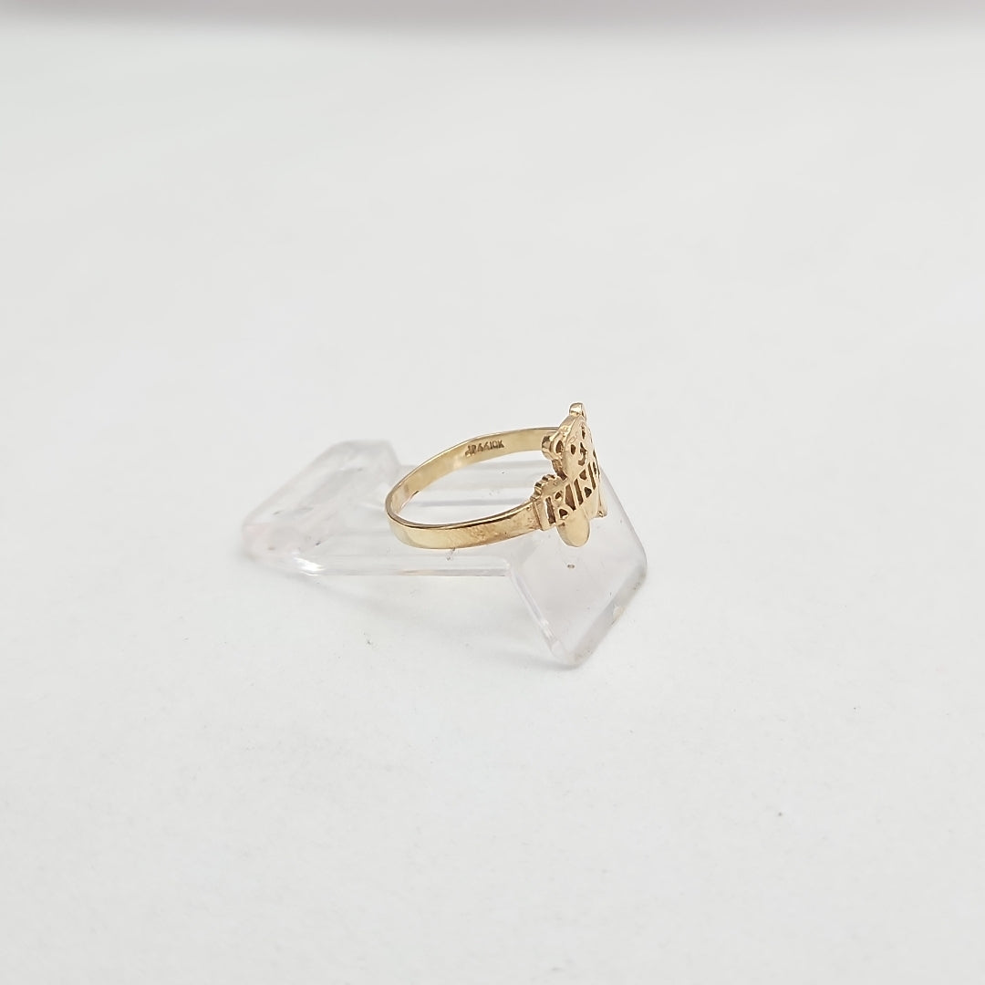 ANILLO DE GRADUACIÓN ORO 10 K 1.2 GRMS (SEMINUEVO)