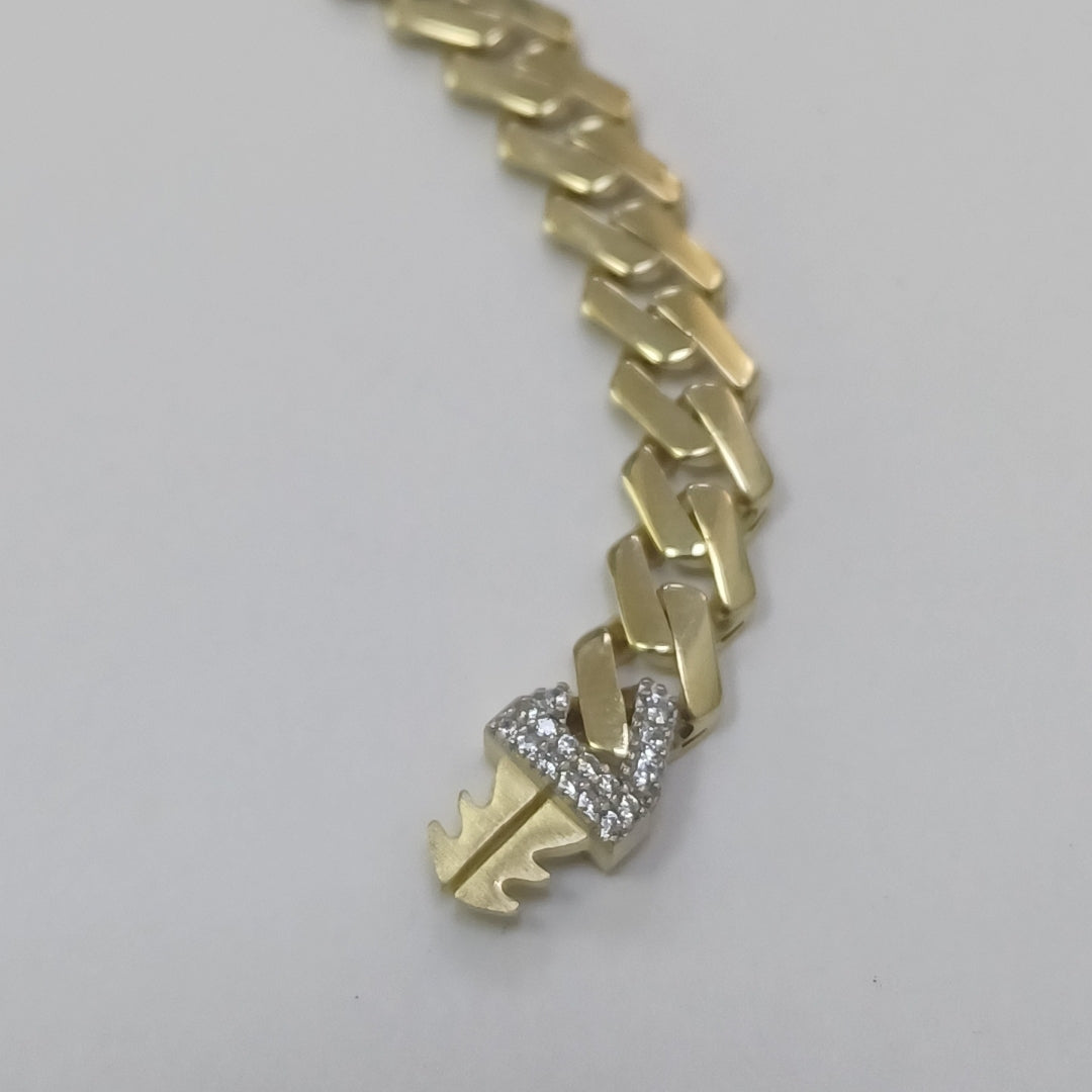 PULSERA MONACO ORO 10K 6.9 (NUEVO)
