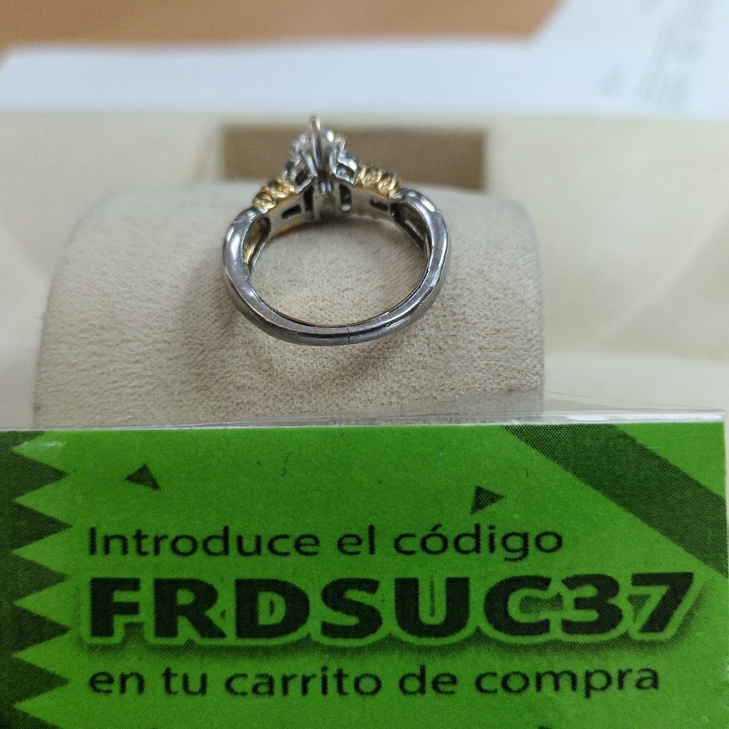 ANILLO ORO BLANCO 14 K 7,40 GRMS (SEMINUEVO)