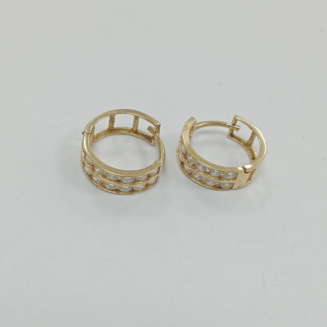 ARRACADAS PAR ORO 14 K 2,00 GRMS (SEMINUEVO)