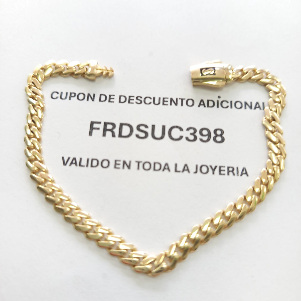 PULSERA MONACO ORO 14K 5.5 (NUEVO)