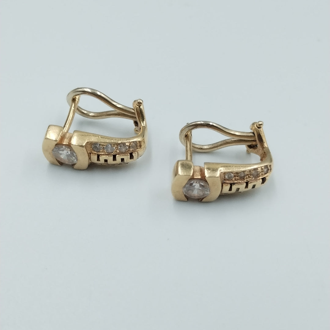 ARETES PAR ORO 14 K 6.4 GRMS (SEMINUEVO)