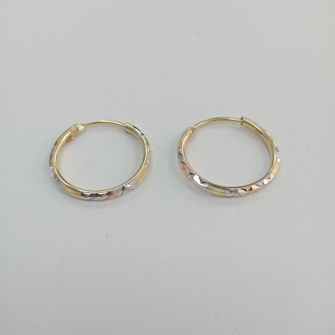 ARRACADAS PAR ORO 14 K 1,20 GRMS (SEMINUEVO)