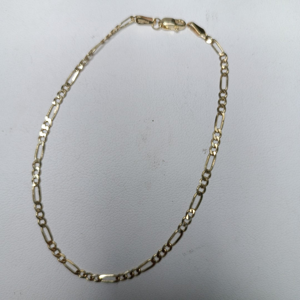 PULSERA TEJIDO 3X1 14K 21 CM 2.2 GR (NUEVO)