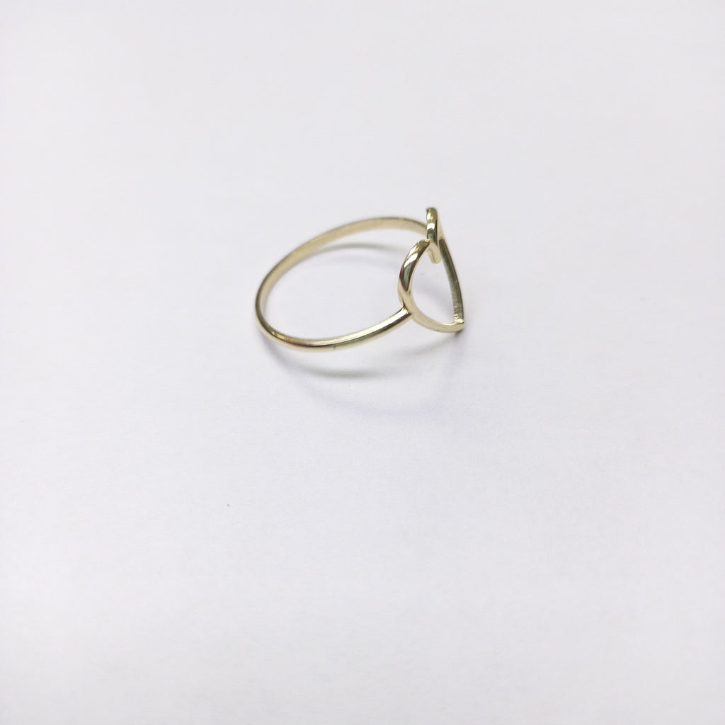 ANILLOS ANILLITO FIG CORAZON 10K TALLA 7 0.8 GR (NUEVO)