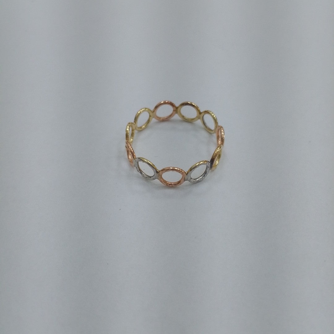 ANILLITO ORO COMBINADO 14 K 1 GRMS (SEMINUEVO)